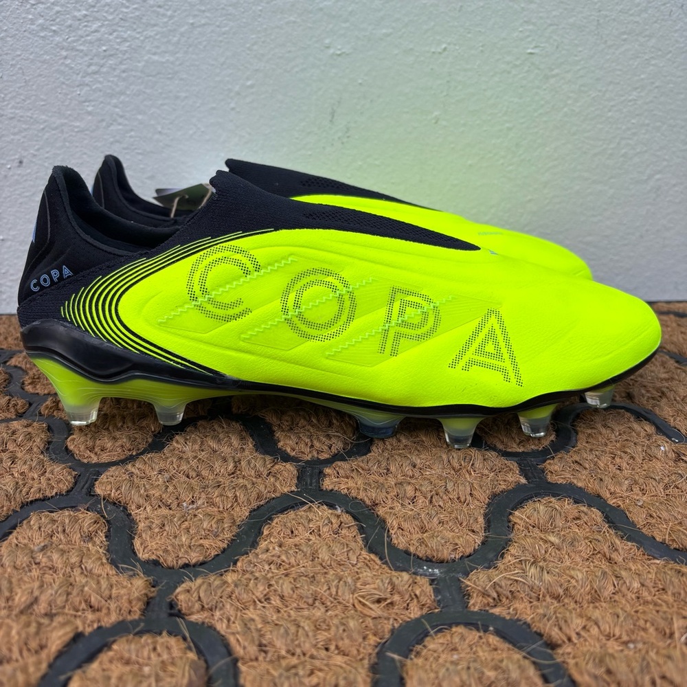 Adidas Copa Pure III Elite Laceless FG Men's Soccer Cleats Size 8.5 Lucid Lemon